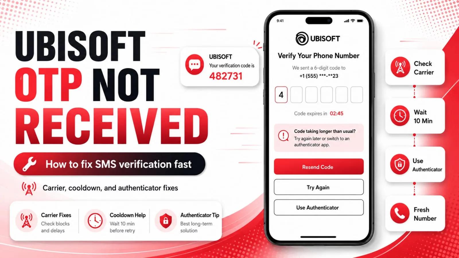 Fix Ubisoft Verification Code Not Received