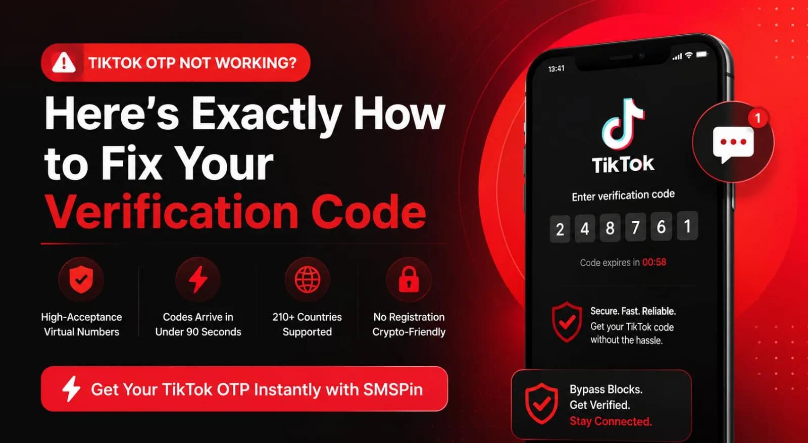 How to Fix TikTok OTP Not Working Fast