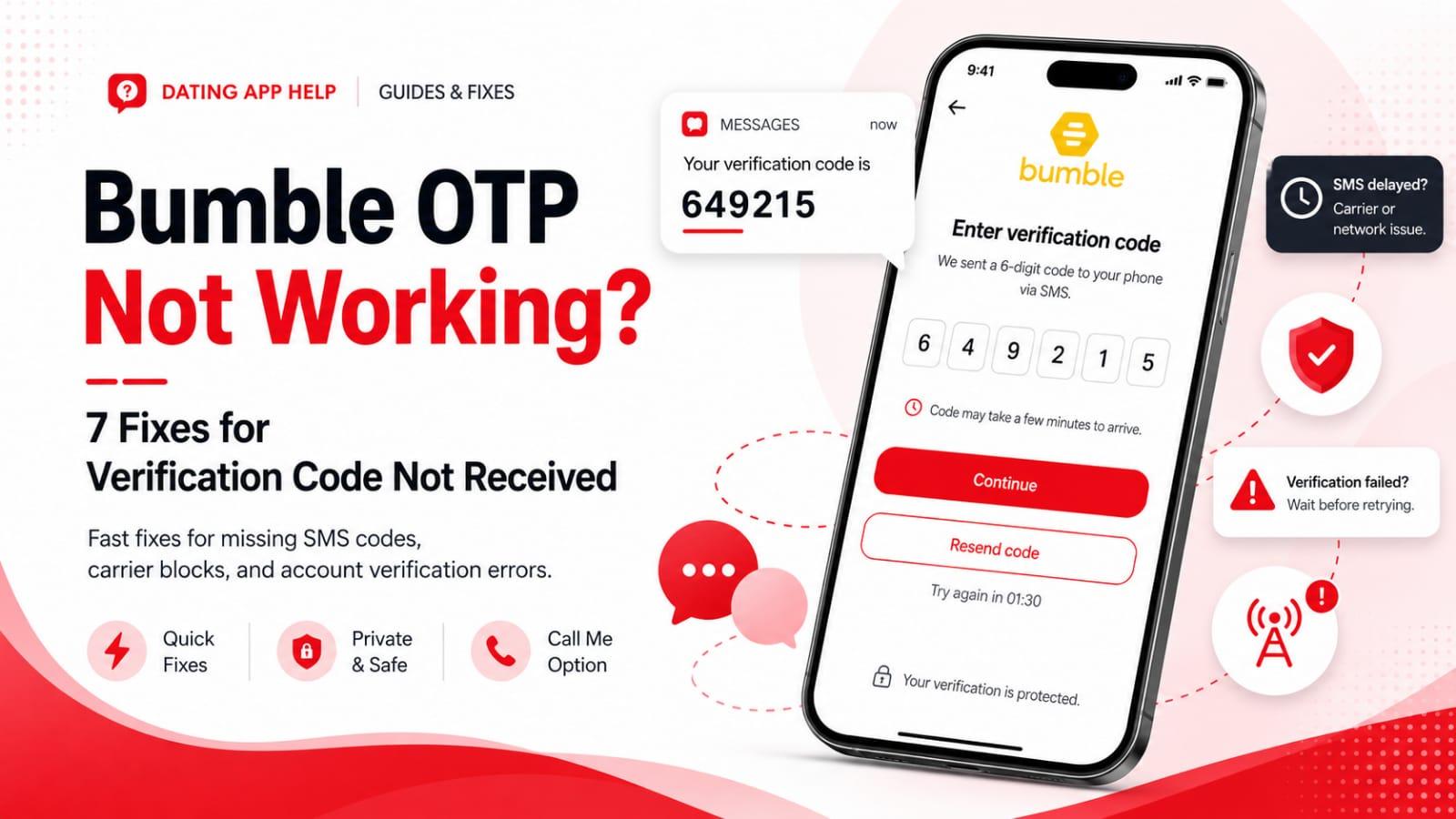 How to Fix Bumble OTP Not Working Fast