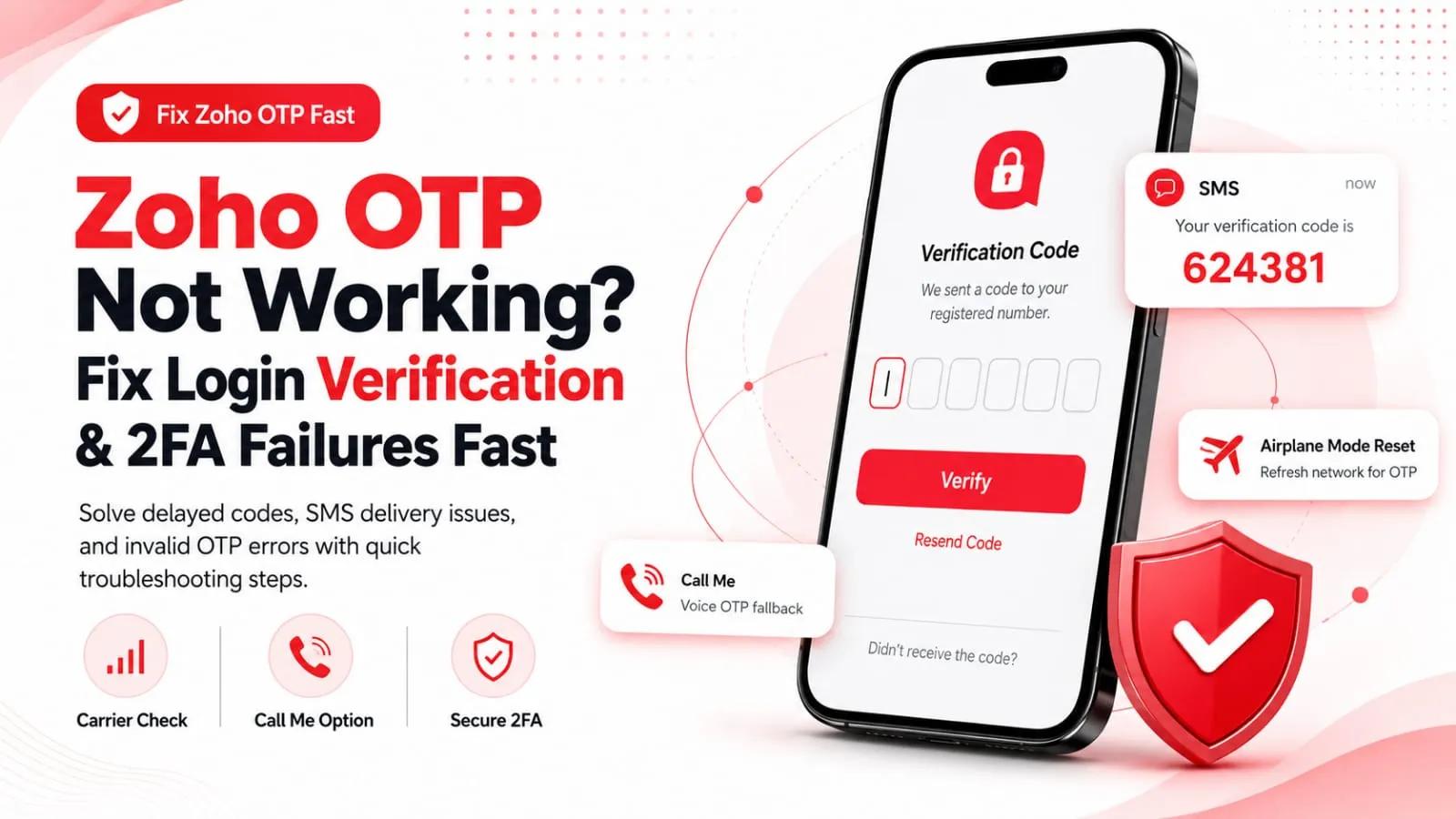 Zoho OTP Not Working? Fix It Fast