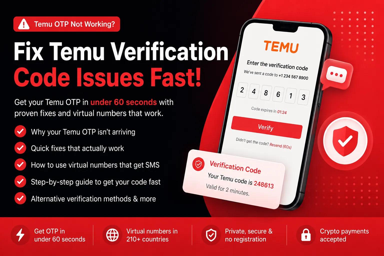 Temu OTP Not Working? Get Your Verification Code Fast