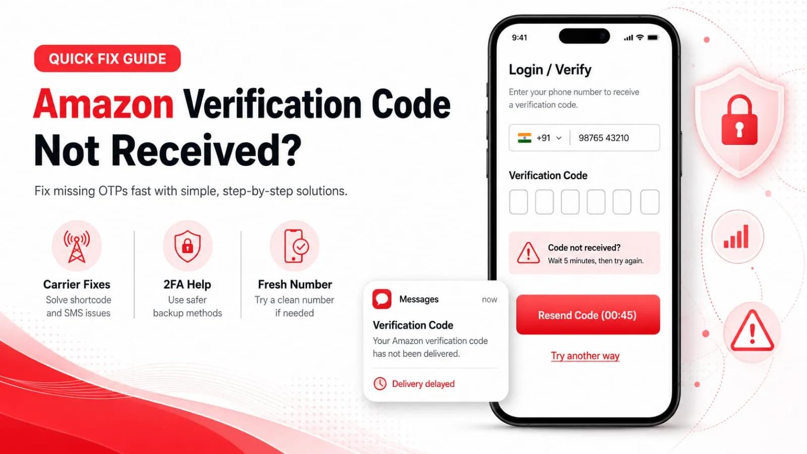 Amazon Verification Code Not Received Here’s the Fix