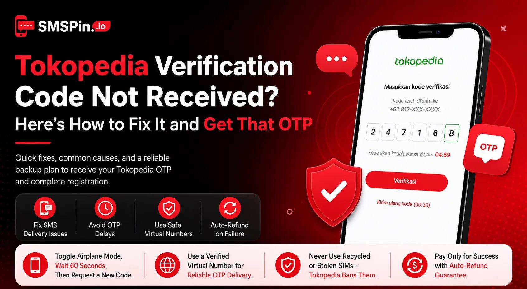 Tokopedia Verification Code Not Received Here’s the Fix