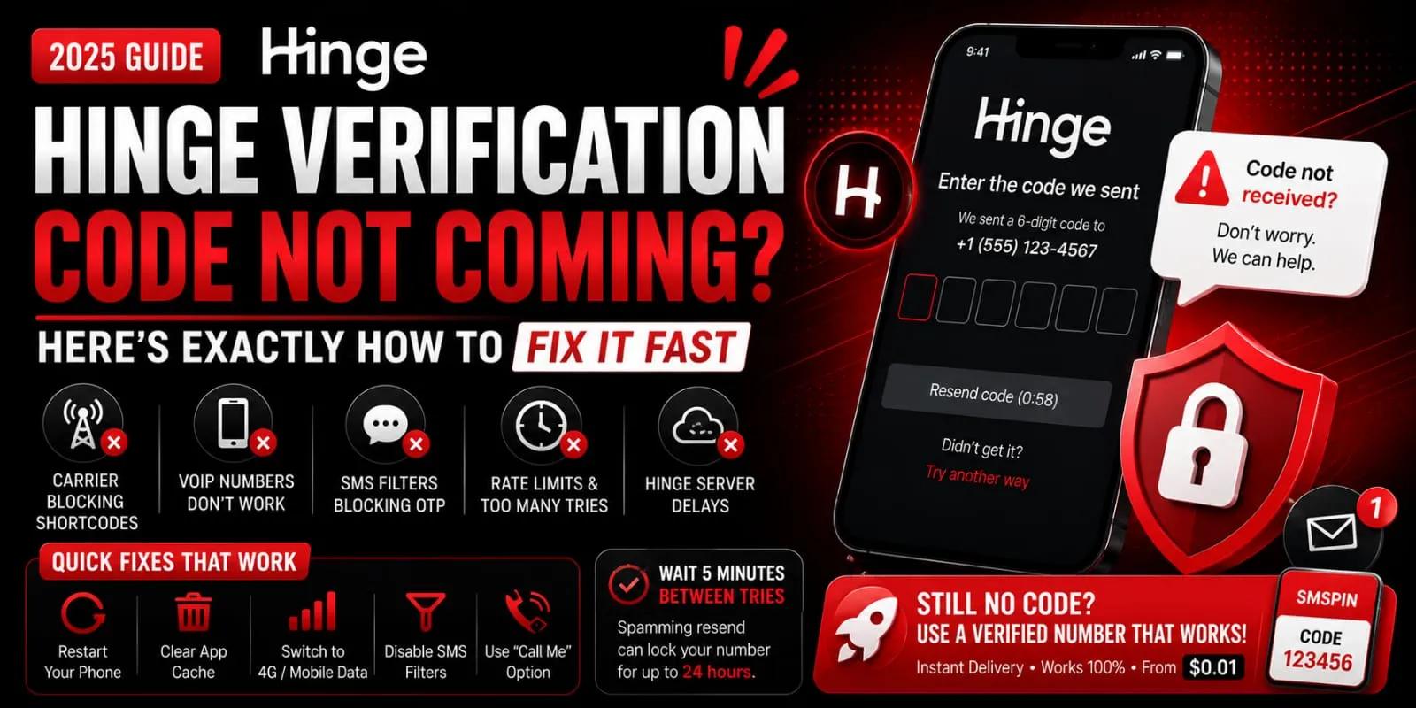 Hinge Verification Code Isn’t Arriving Here’s How to Fix It