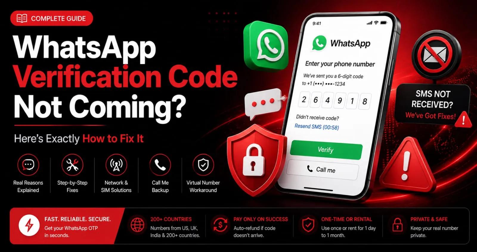 WhatsApp Verification Code Not Coming Here’s How to Fix It