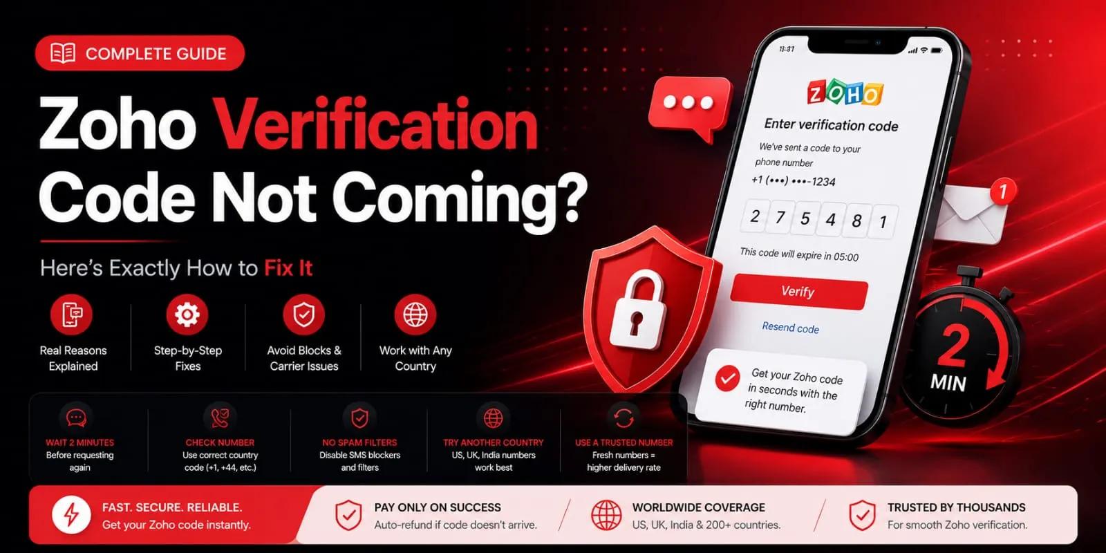 Zoho Verification Code Not Coming Here’s How to Fix It