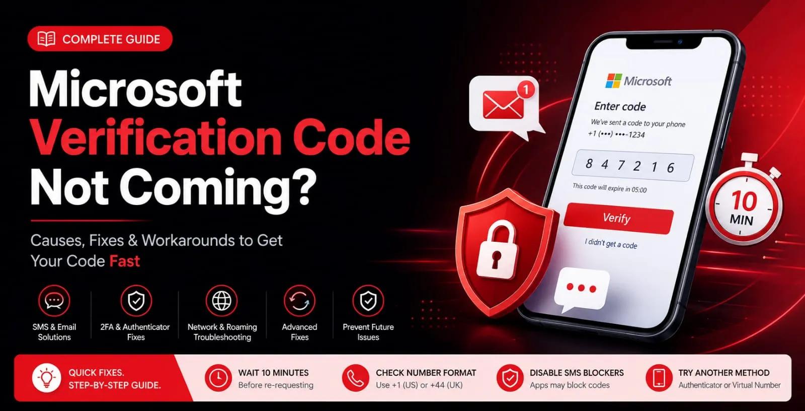 Microsoft Verification Code Not Coming Here’s How to Fix It