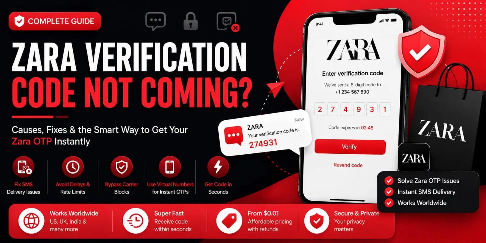 Zara Verification Code Not Coming Here’s How to Fix It