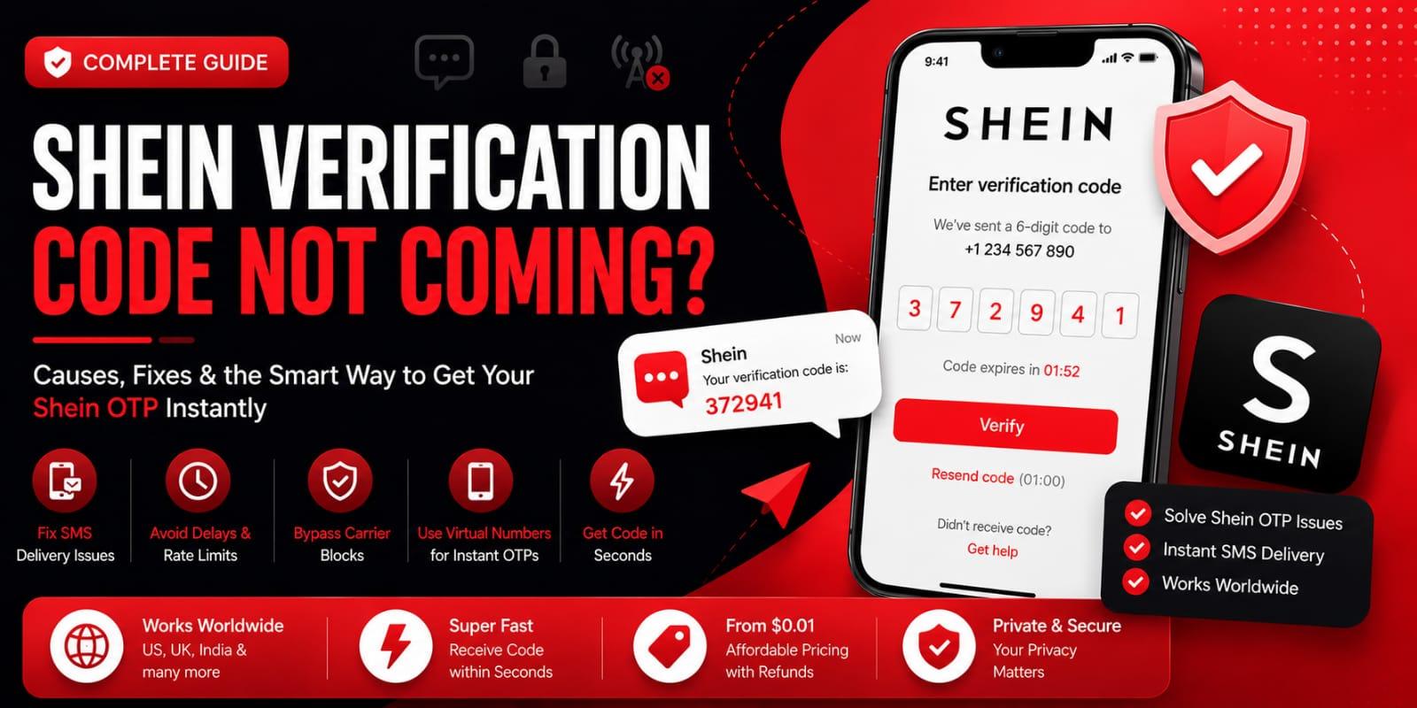 Shein Verification Code Not Coming Here’s How to Fix It
