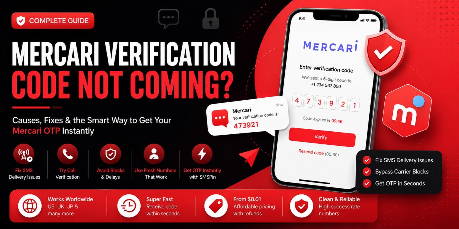 Mercari Verification Code Not Coming Here’s How to Fix It