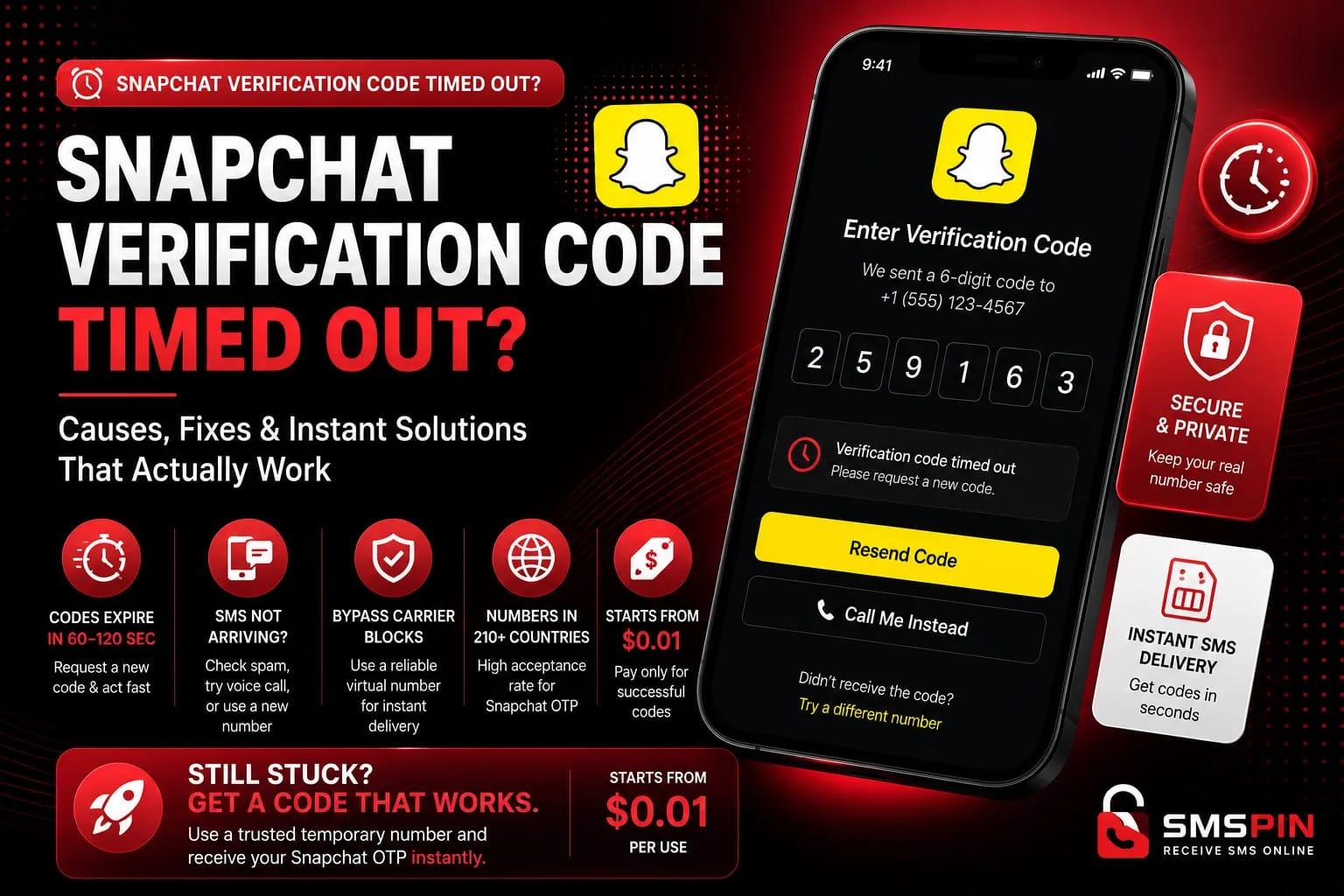 Snapchat Verification Code Timed Out? Quick Guide