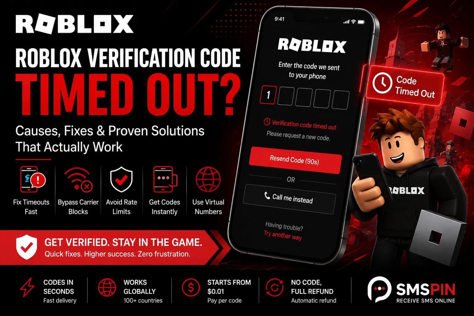 Roblox Verification Code Timed Out? What to Do