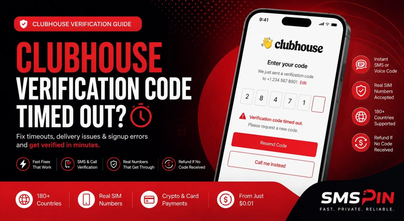 Clubhouse Verification Code Timed Out: Easy Fixes