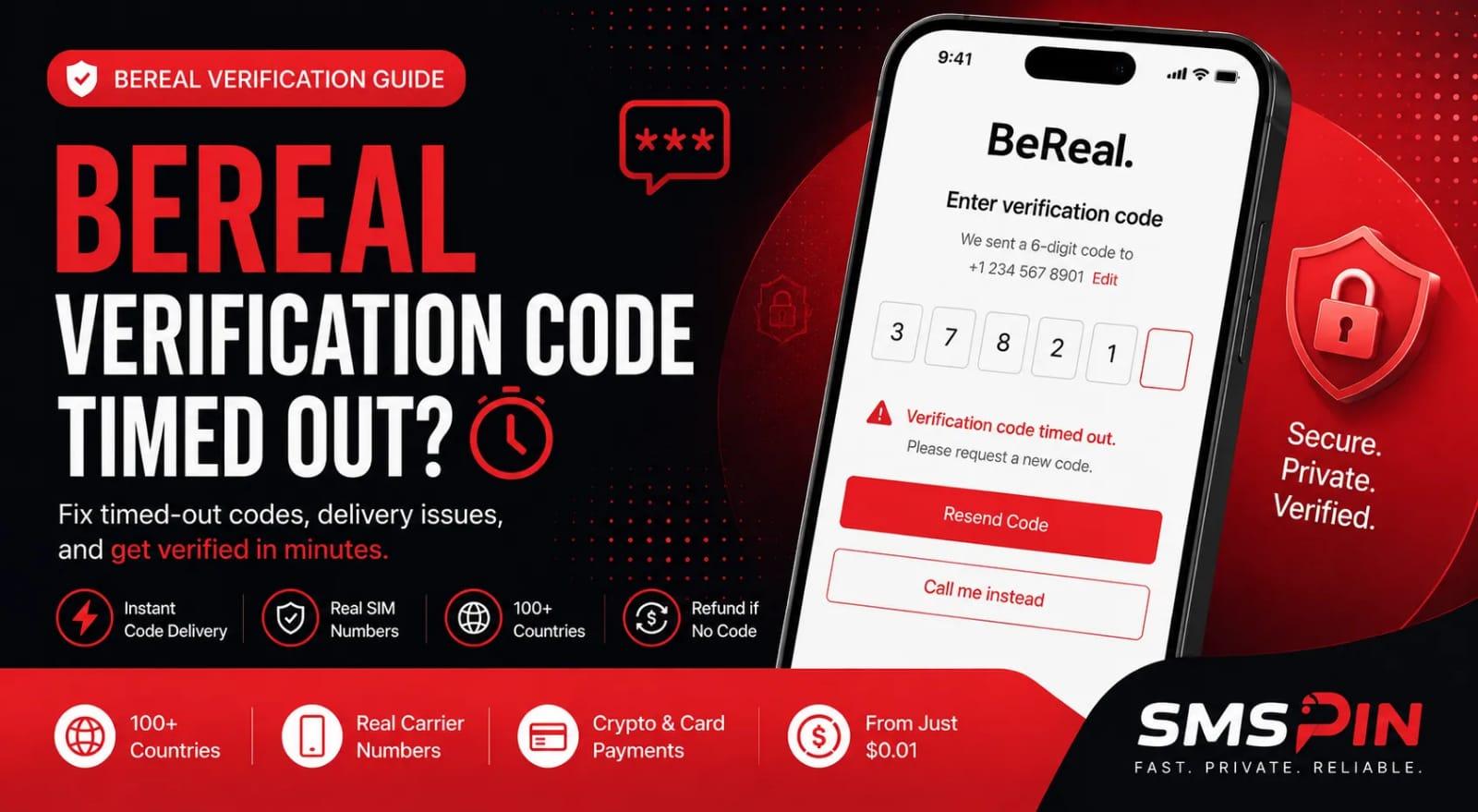 BeReal Verification Code Timed Out? Easy Fixes
