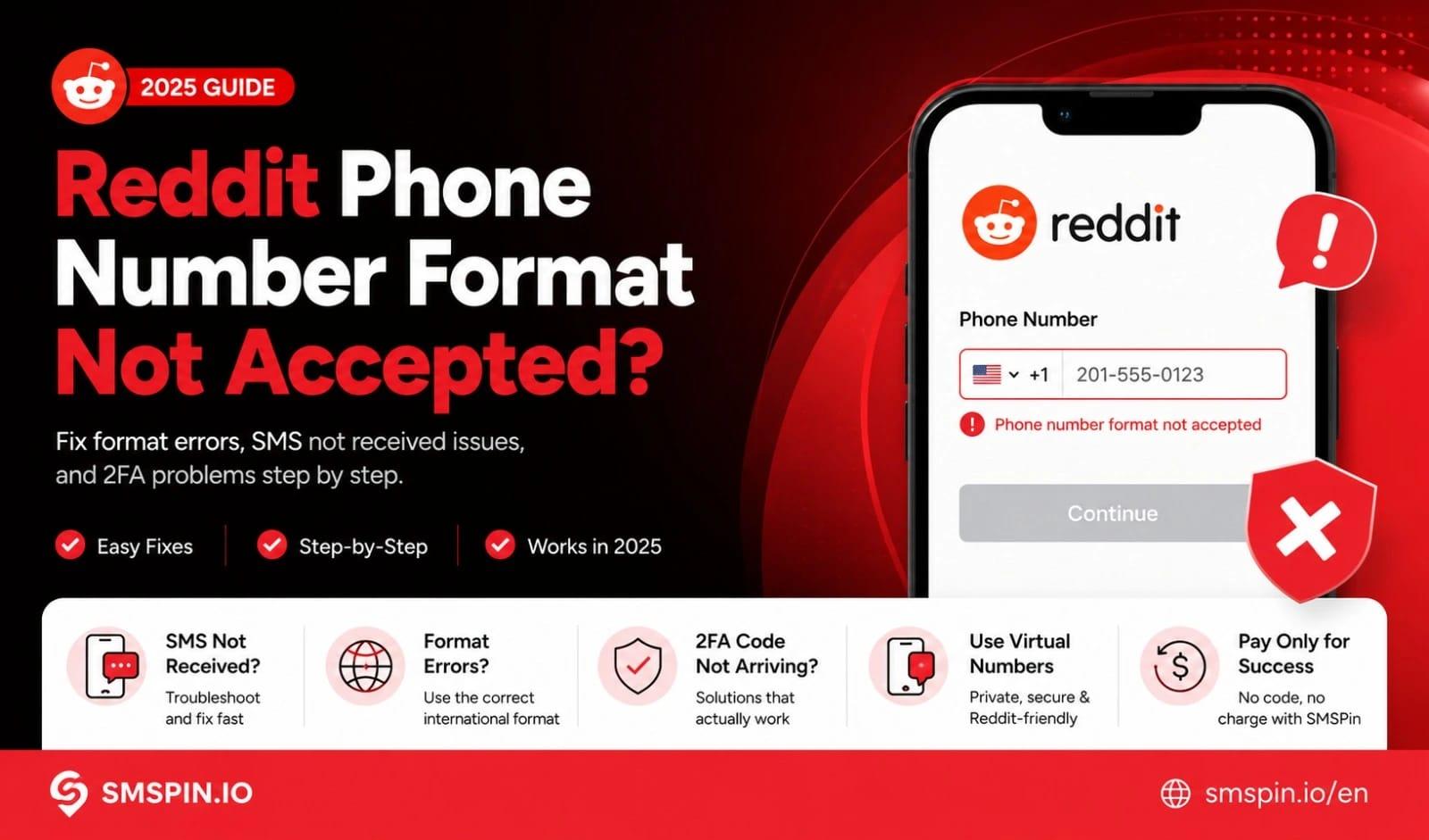 Reddit Phone Number Format Not Accepted? Fix It Fast