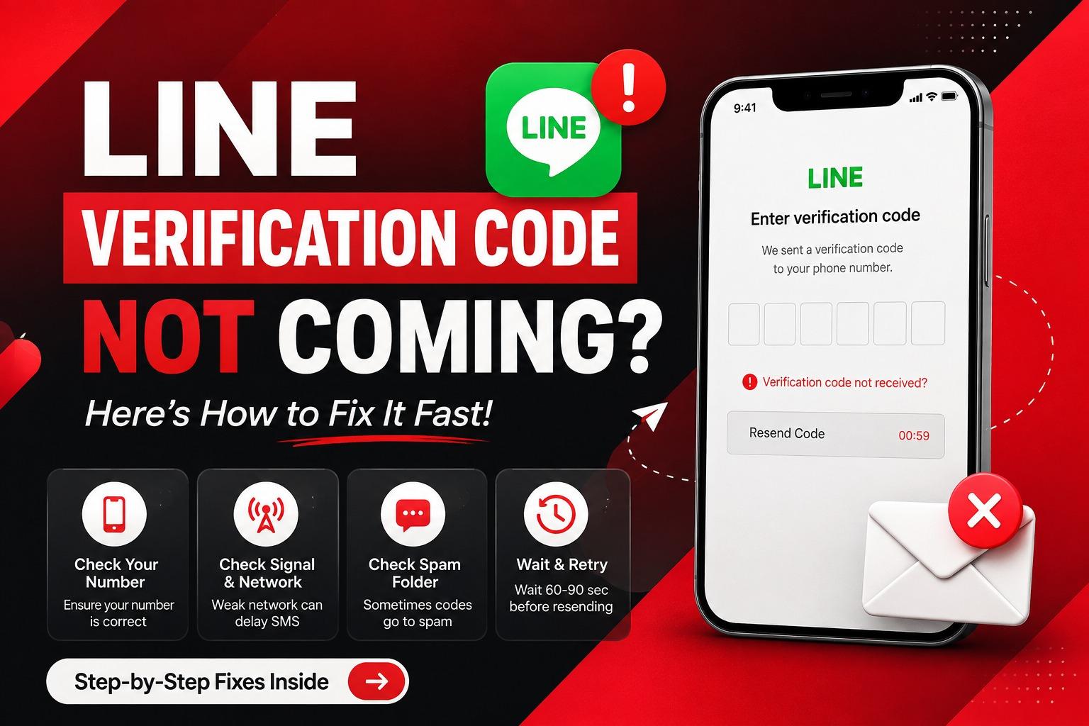 LINE Verification Code Not Coming? Fix It