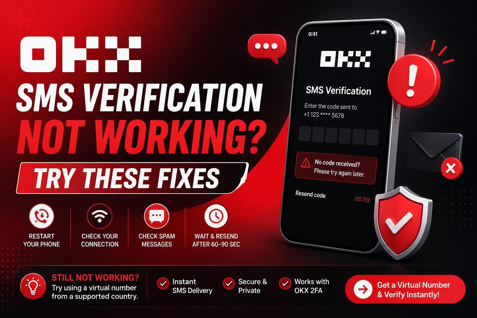 OKX SMS Verification Not Working? Try These Fixes