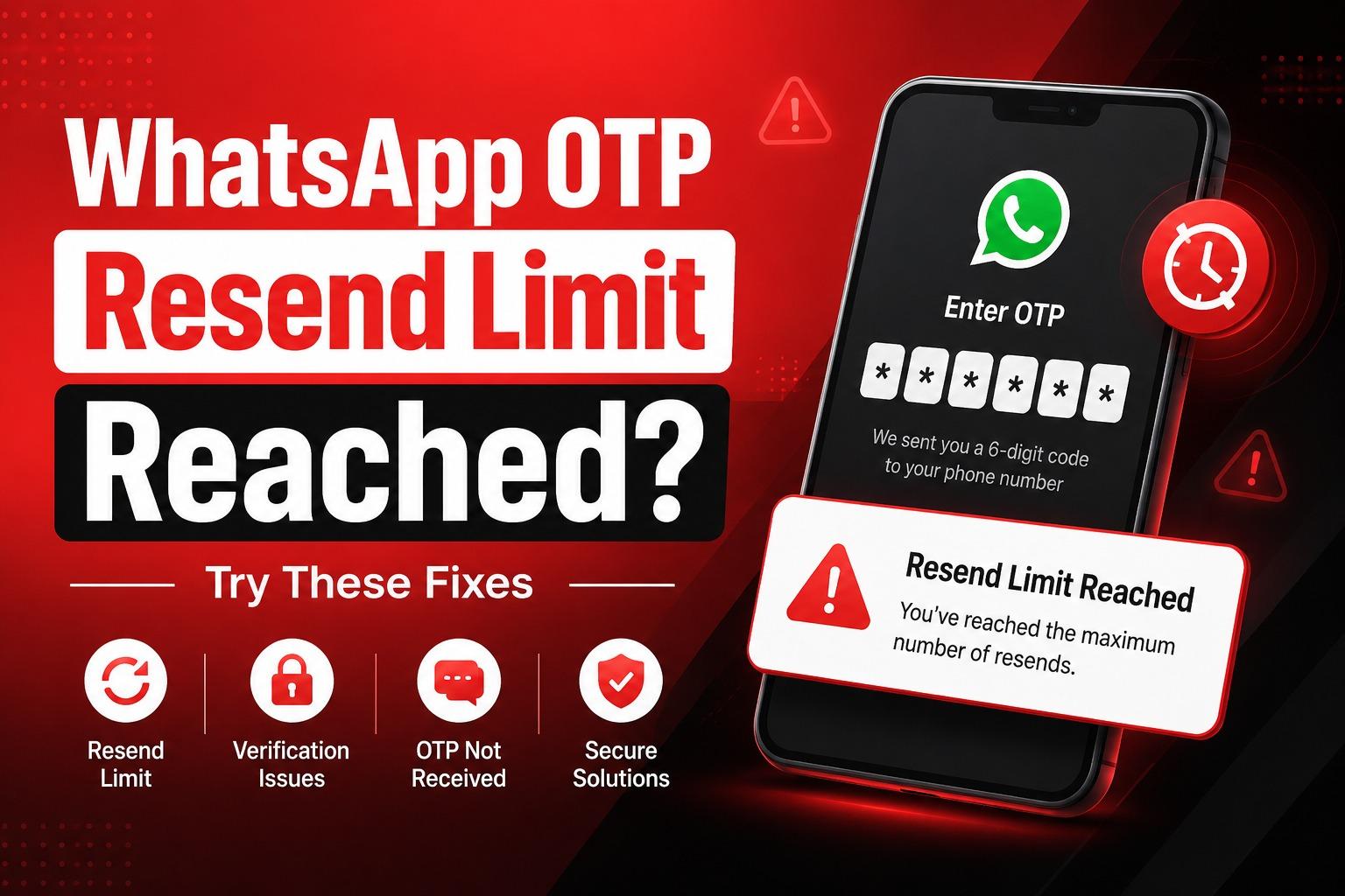 WhatsApp OTP Resend Limit Reached? Try These Fixes
