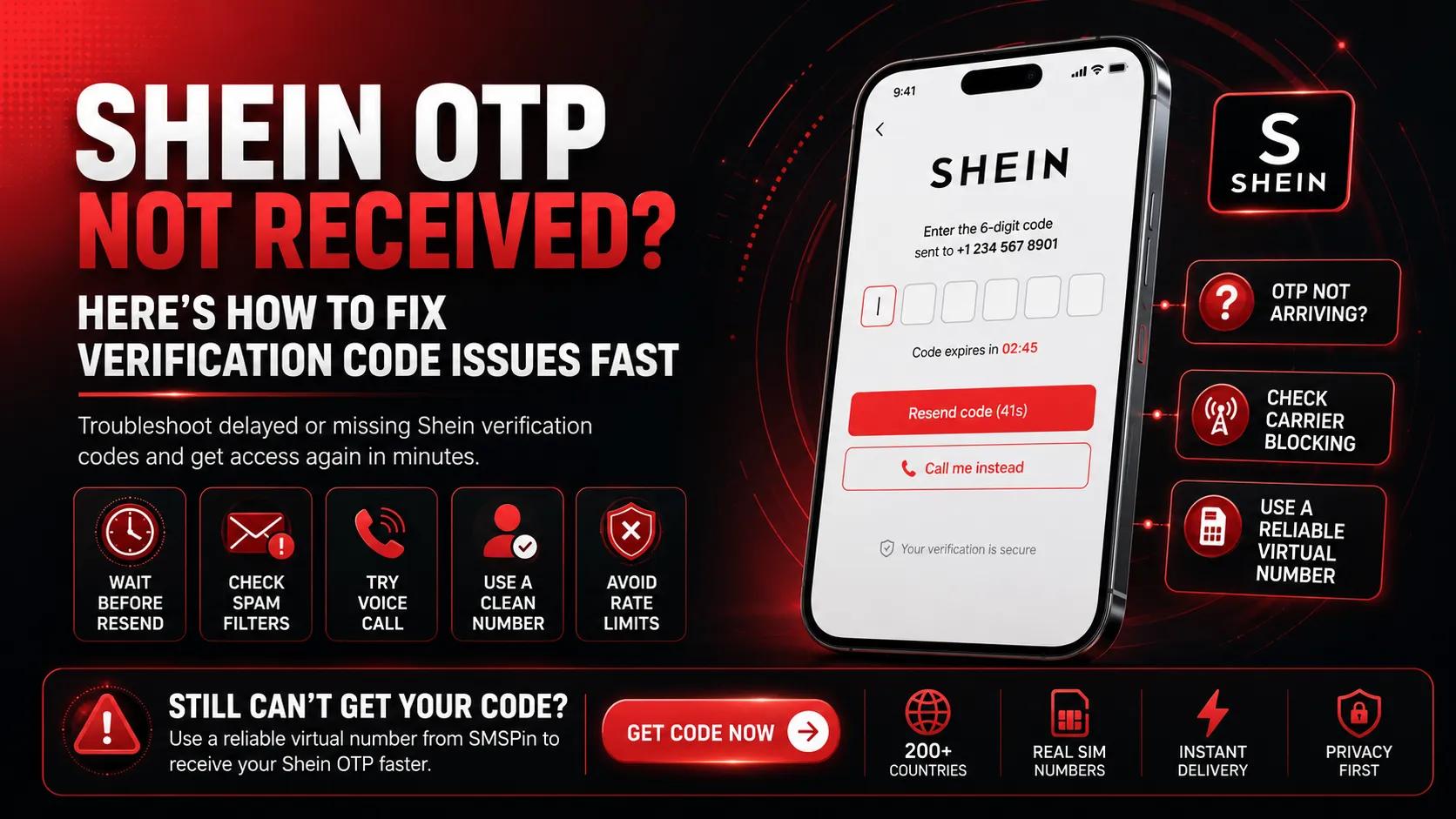 How to Fix Shein OTP Not Received Fast