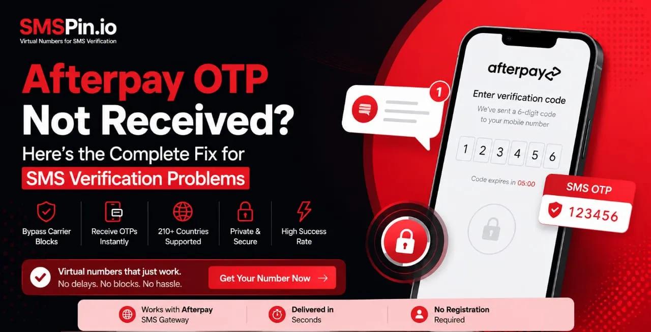 Afterpay Verification Code Fix