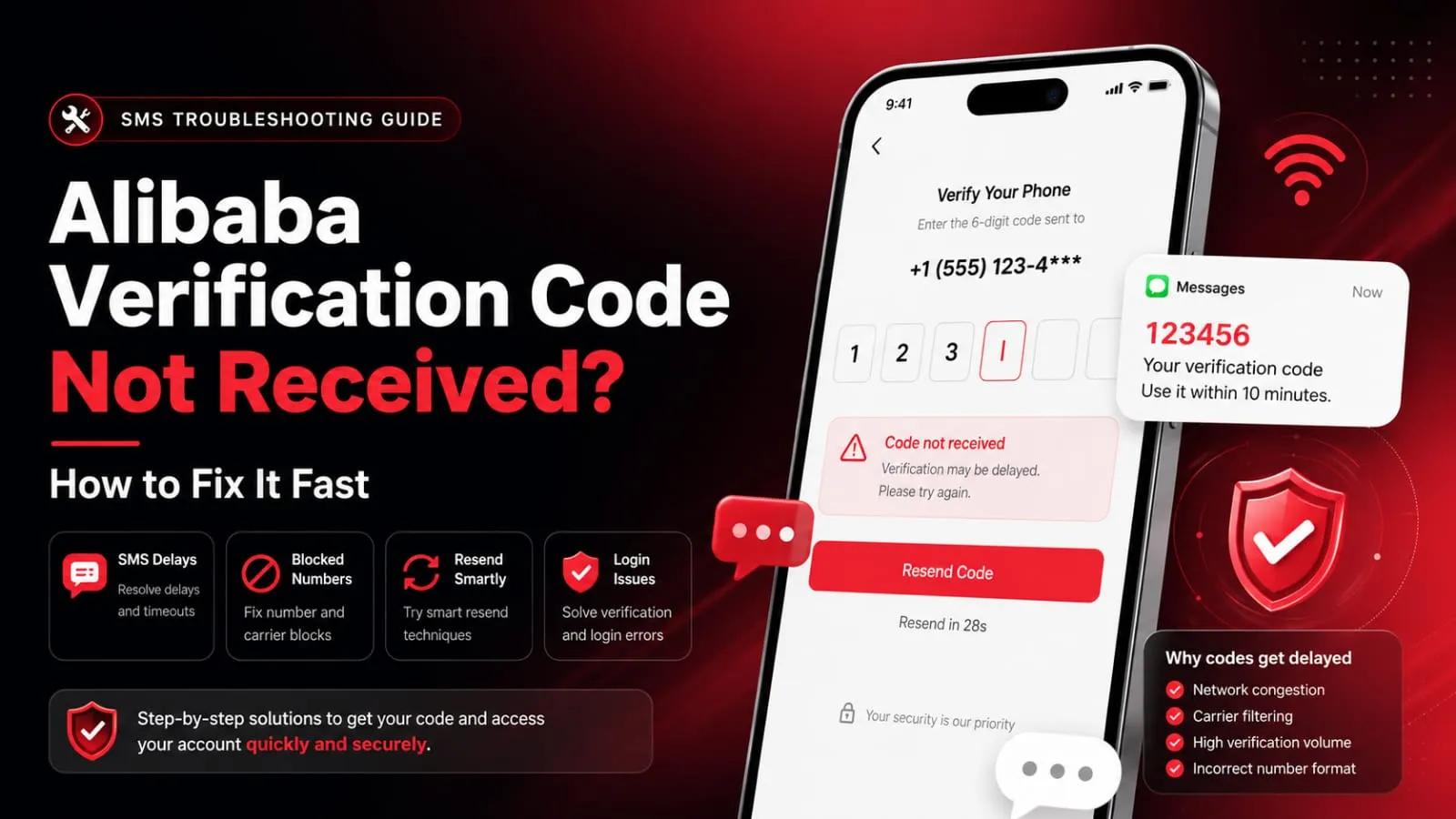 Alibaba Verification Code Not Received Here’s the Fix