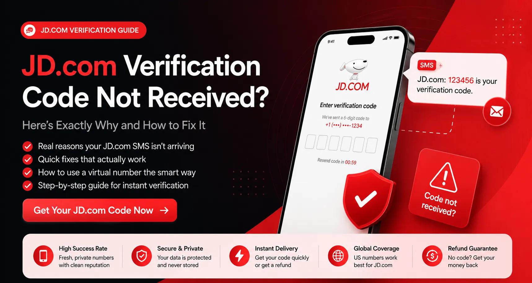 JD.com Verification Code Not Received Here’s the Fix