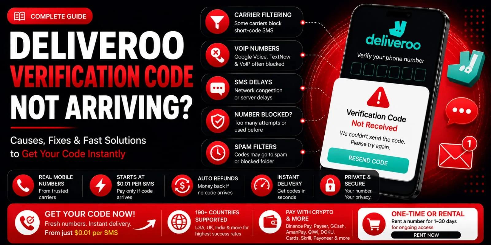Deliveroo Verification Code Not Coming Here’s How to Fix It