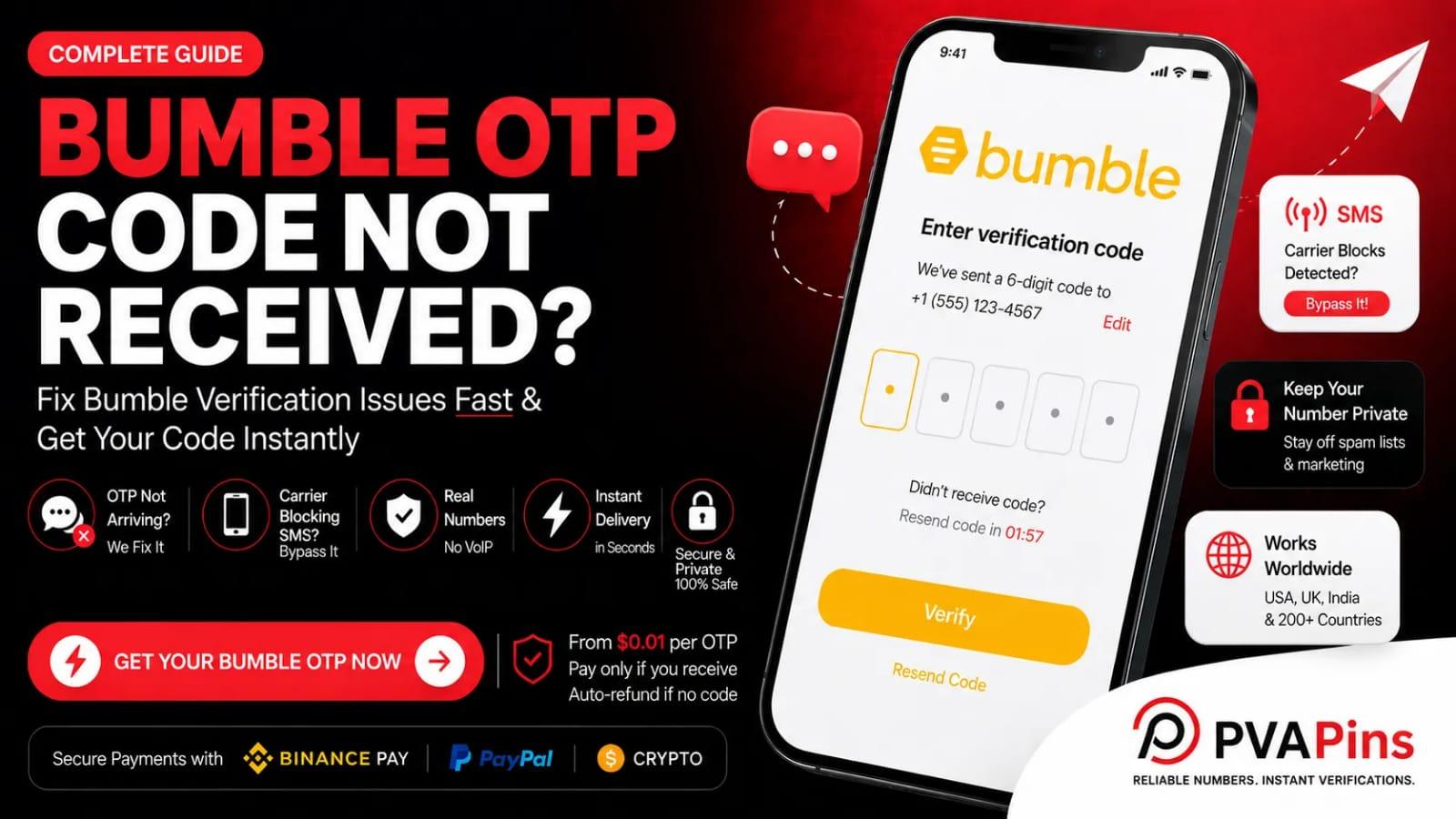 Bumble OTP Code Never Received Here’s How to Fix It