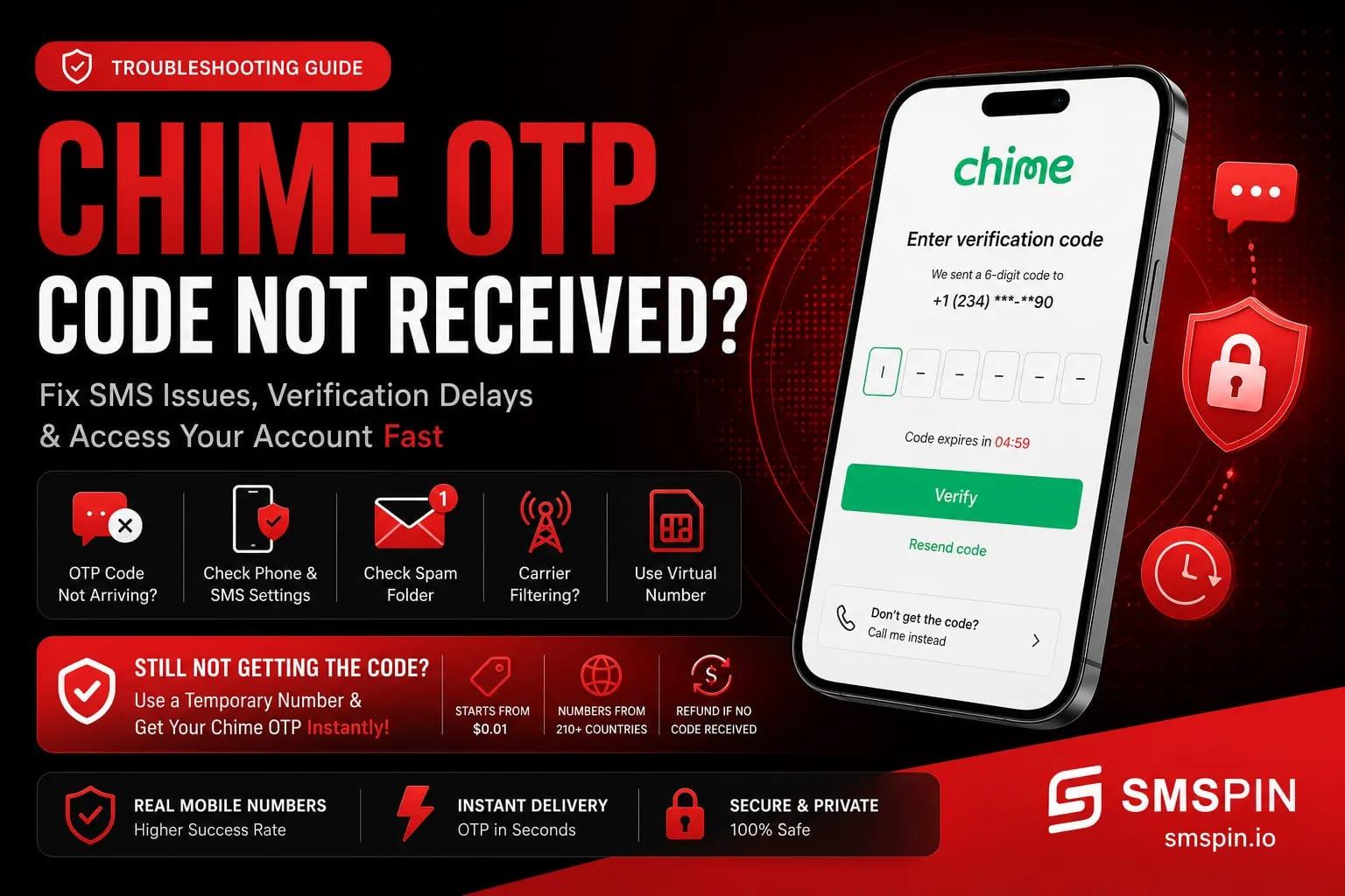 Chime OTP Code Never Received? Here's How to Fix It