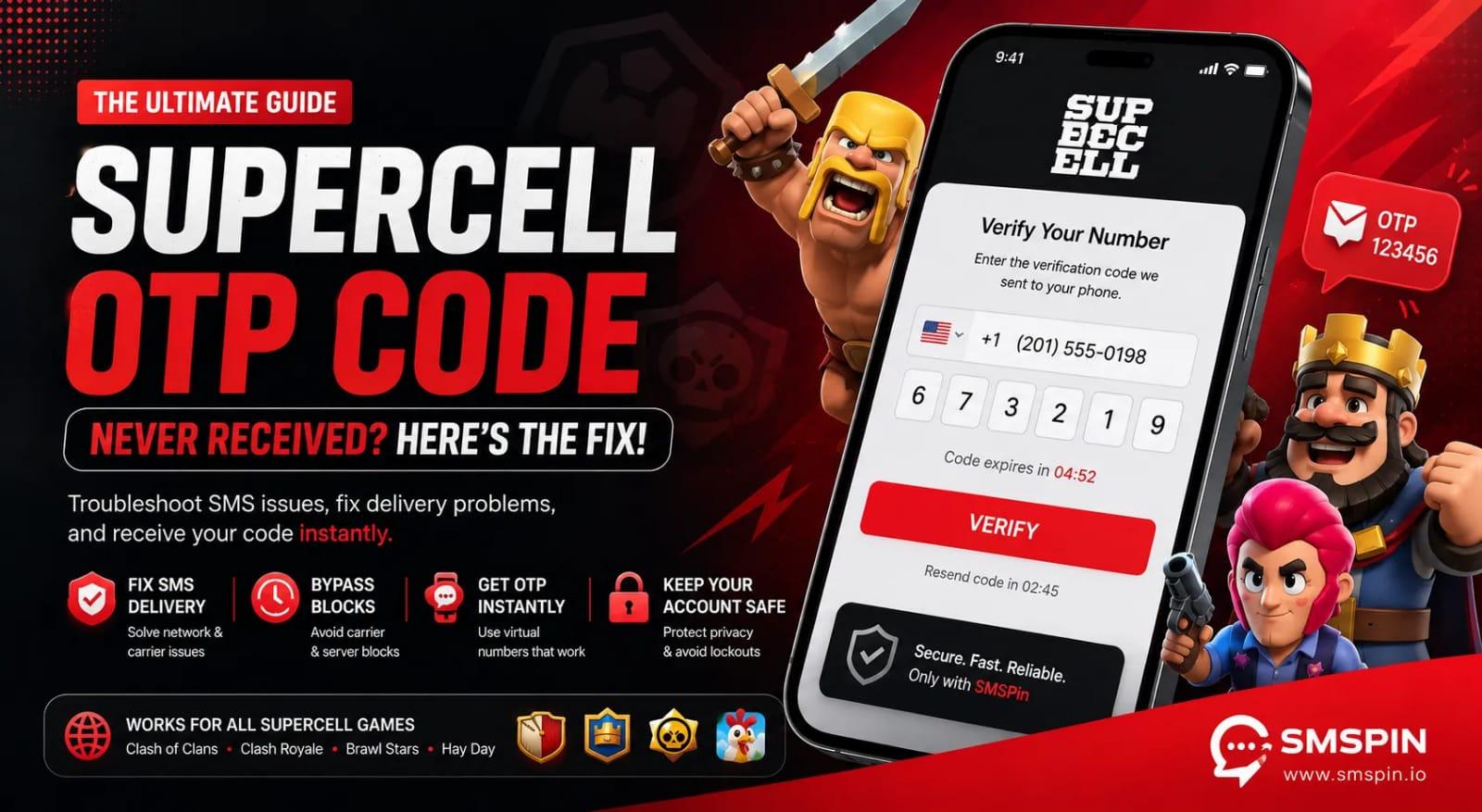 Supercell OTP Code Never Received? Try These Fixes