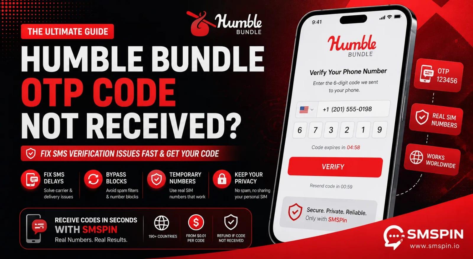Humble Bundle OTP Code Never Received During Login?