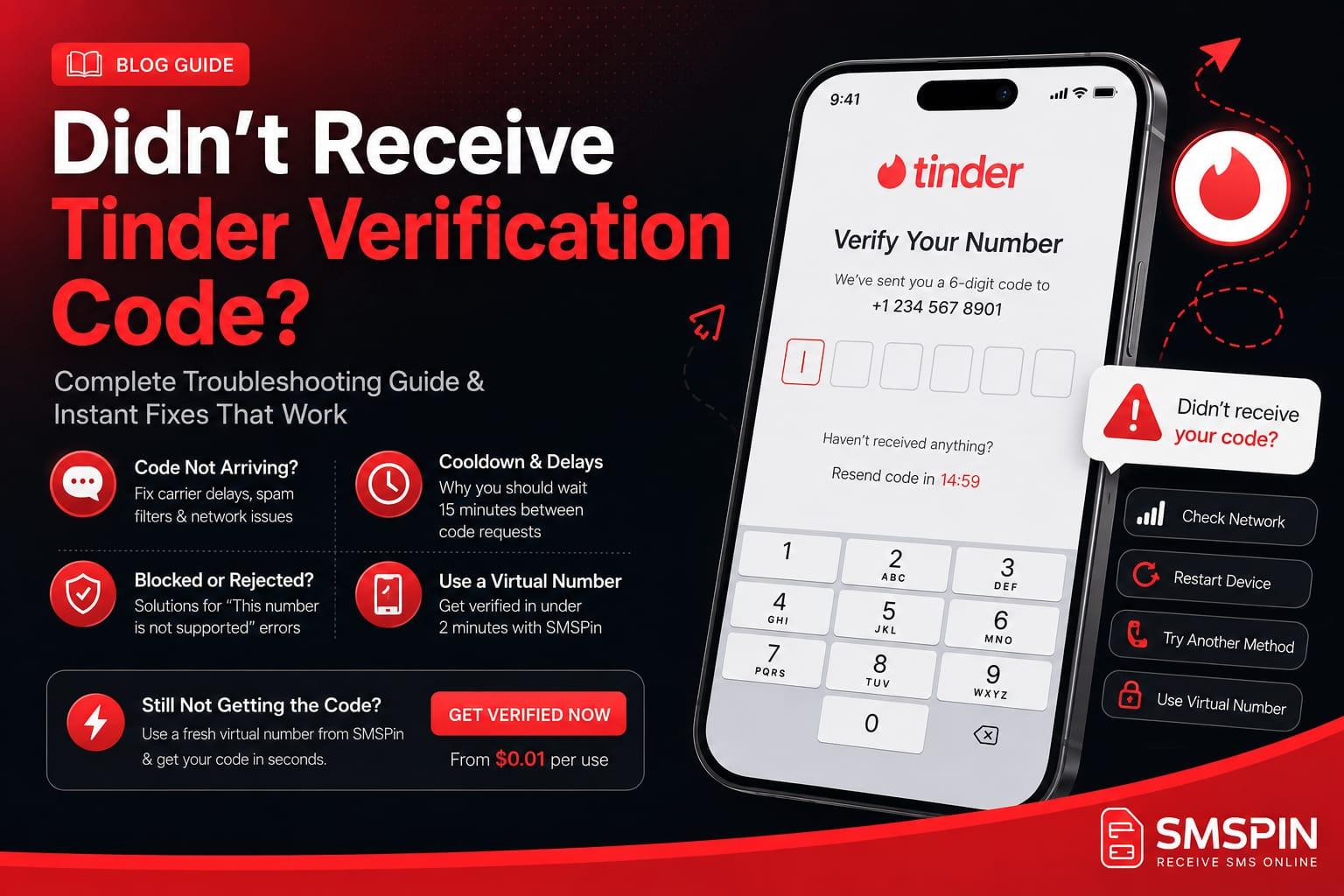 Tinder Verification Code Not Received? Fix It Fast