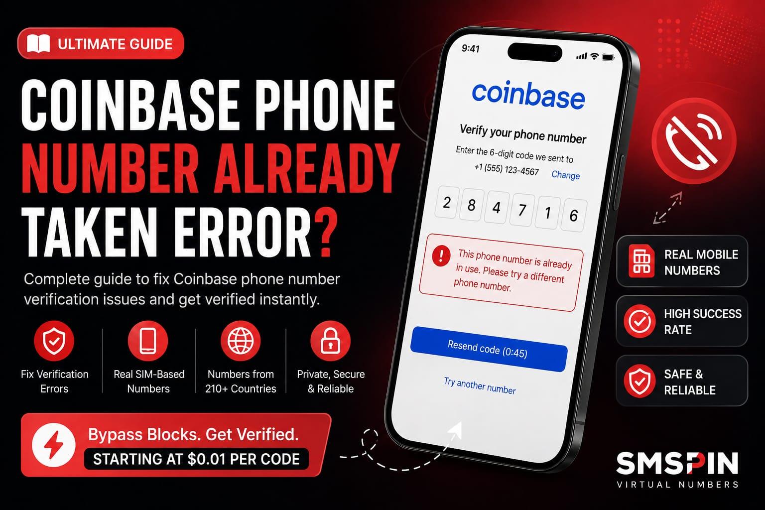 Coinbase Phone Number Already Taken? Fix It Fast