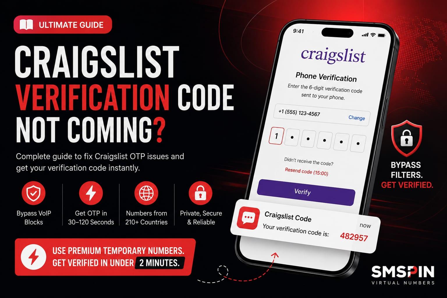 Craigslist OTP Not Received? Fix SMS Code Issues Fast
