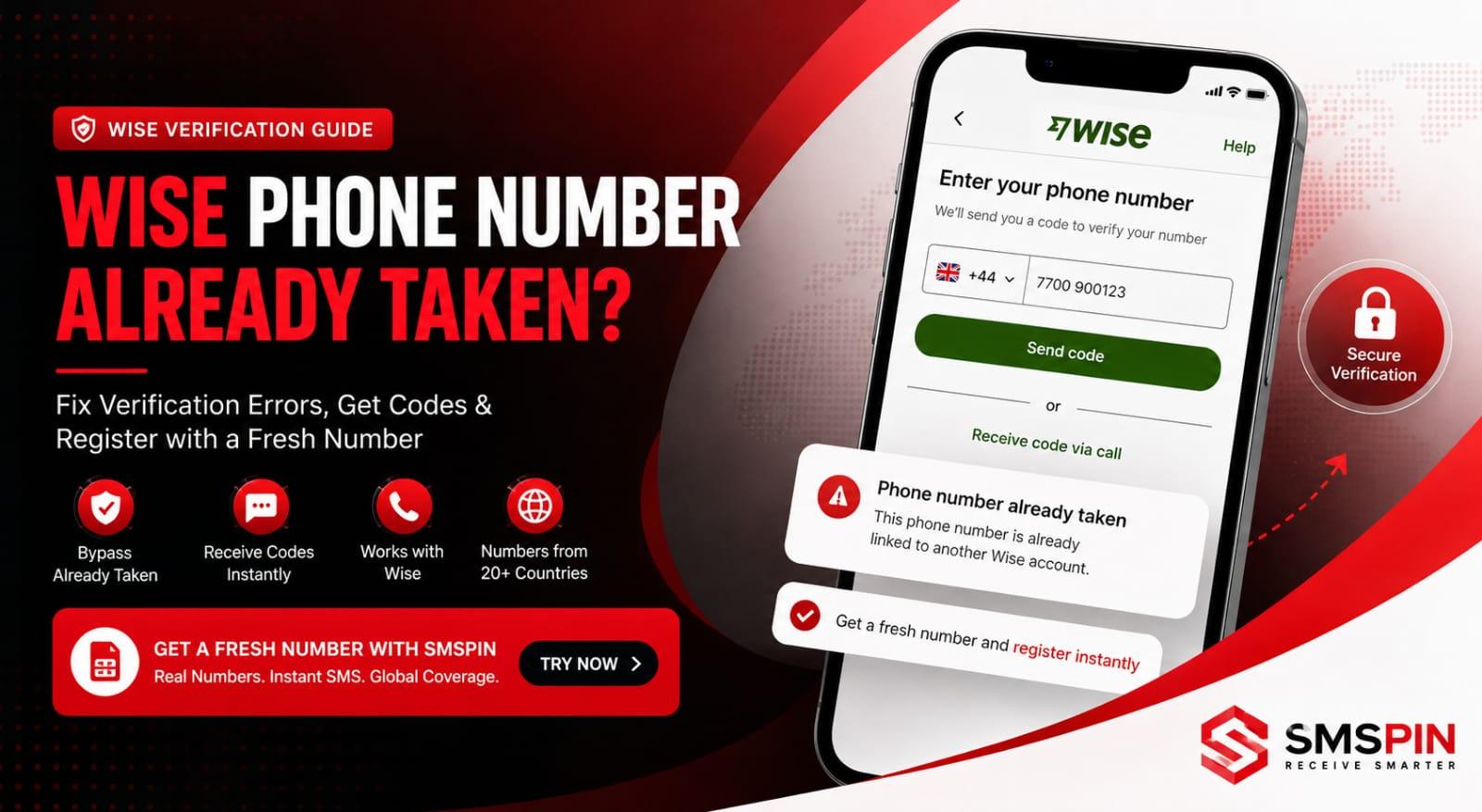 Wise Phone Number Taken Error: Quick Fixes
