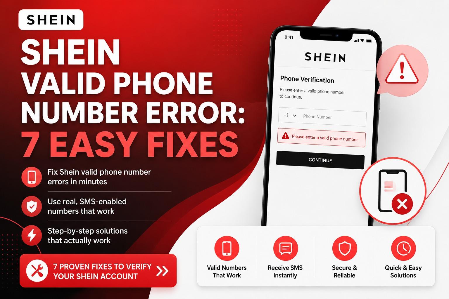 Shein Valid Phone Number Error: 7 Easy Fixes